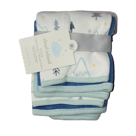 Cloud Island Baby Boys' 6pk Adventure Washcloth Set - Picture 5 of 5